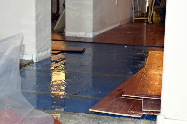 Professional Water Extraction technician working in Midland, WA
